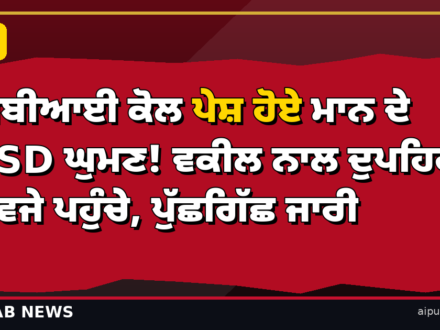 ਸੀਬੀਆਈ ਕੋਲ ਪੇਸ਼ ਹੋਏ ਮਾਨ ਦੇ OSD ਘੁਮਣ! ਵਕੀਲ ਨਾਲ ਦੁਪਹਿਰ 3 ਵਜੇ ਪਹੁੰਚੇ, ਪੁੱਛਗਿੱਛ ਜਾਰੀ