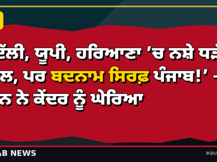 ‘ਦਿੱਲੀ, ਯੂਪੀ, ਹਰਿਆਣਾ ’ਚ ਨਸ਼ੇ ਧੜੱਲੇ ਨਾਲ, ਪਰ ਬਦਨਾਮ ਸਿਰਫ਼ ਪੰਜਾਬ!’ — ਮਾਨ ਨੇ ਕੇਂਦਰ ਨੂੰ ਘੇਰਿਆ: ‘ਪੰਜਾਬੀਆਂ ਨੂੰ ਟਾਰਗਿਟ ਕਰਕੇ ਬਦਨਾਮ ਕਰਨਾ ਬੰਦ ਕਰੋ’
