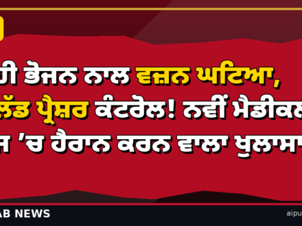 ਸਹੀ ਭੋਜਨ ਨਾਲ ਵਜ਼ਨ ਘਟਿਆ, ਬਲੱਡ ਪ੍ਰੈਸ਼ਰ ਕੰਟਰੋਲ! ਨਵੀਂ ਮੈਡੀਕਲ ਖੋਜ ’ਚ ਹੈਰਾਨ ਕਰਨ ਵਾਲਾ ਖੁਲਾਸਾ