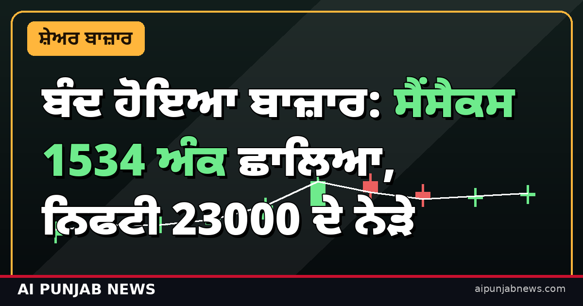 ਸ਼ੇਅਰ ਬਾਜ਼ਾਰ ਬੰਦ 15 ਅਕਤੂਬਰ